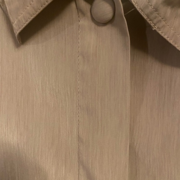 Christie and Jill women’s size 18 button down blouse vintage preowned beige - Picture 5 of 5